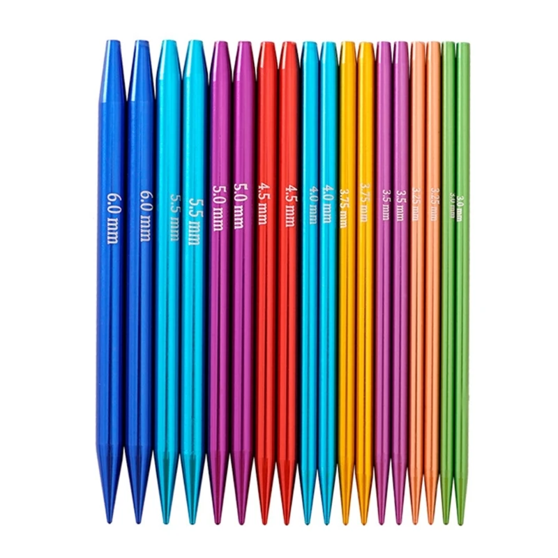 Aluminum Interchangeable Knitting Needle 3.0mm-6.0mm for Knitting Sweater Sock 45BE