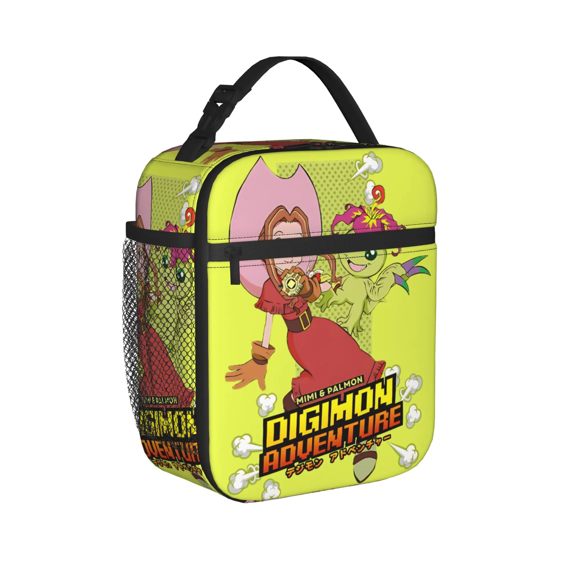 DIGIMON ADVENTURE MIMI & PALMON  Insulated Lunch Bag Cooler Bag Lunch Container  Tote Lunch Box for Men Women College  Outdoor