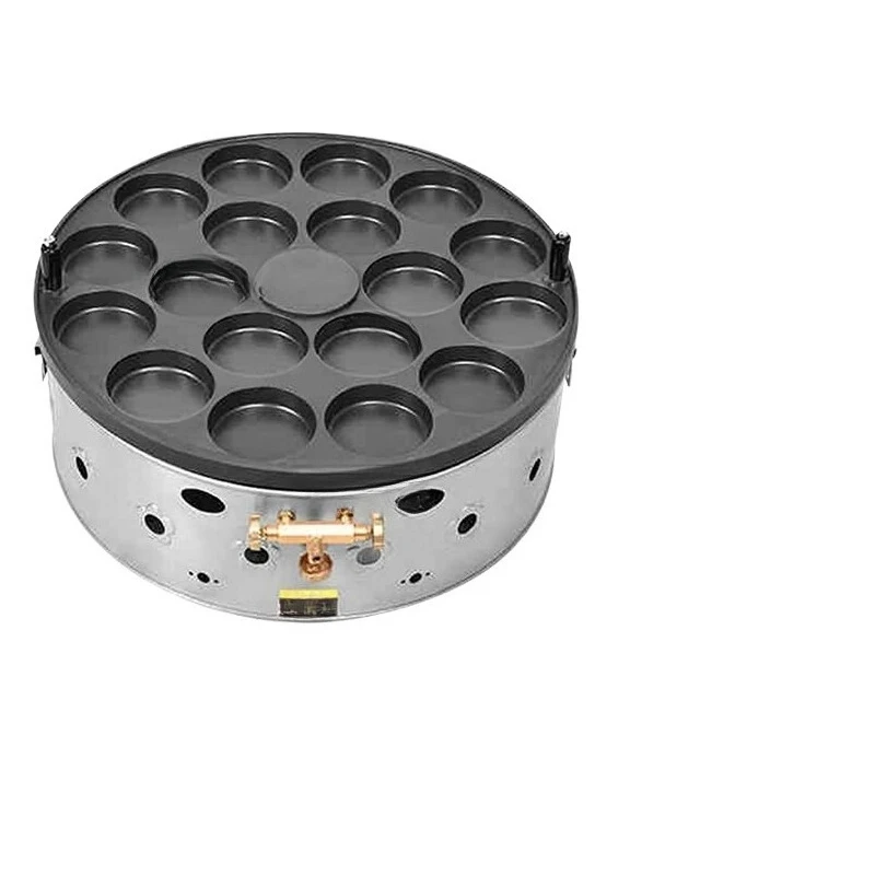 Máquina rotativa comercial de pastel con rueda de estufa para hamburguesas y huevos a gas