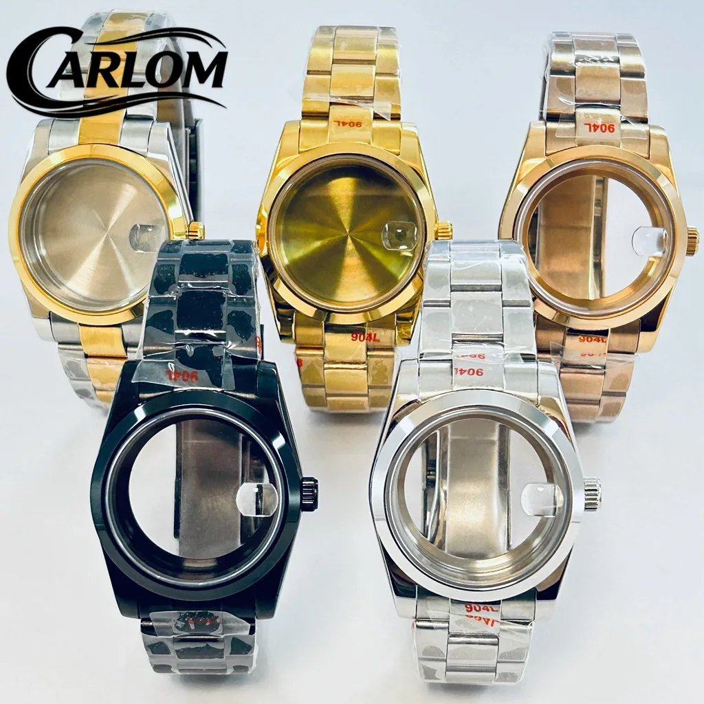 

36mm/40mm NH Watch Case For NH34 NH35 NH36 NH38 NH39 NH70 NH72 ETA2824 PT5000 Waterproof Sapphire Glass Date Bevel Edge Bezel