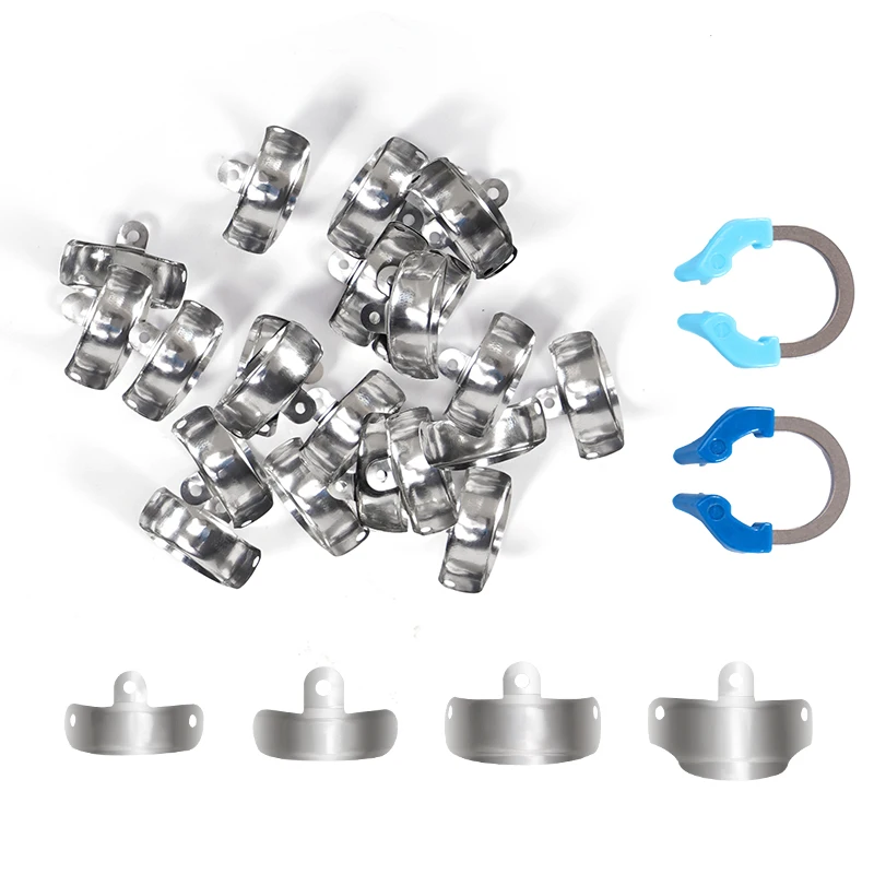 Dental Matrix Bands Clamp Sectional Contoured Matrix System with Universal Narrow Clamping Ring Holder Dentistry Materials view 5