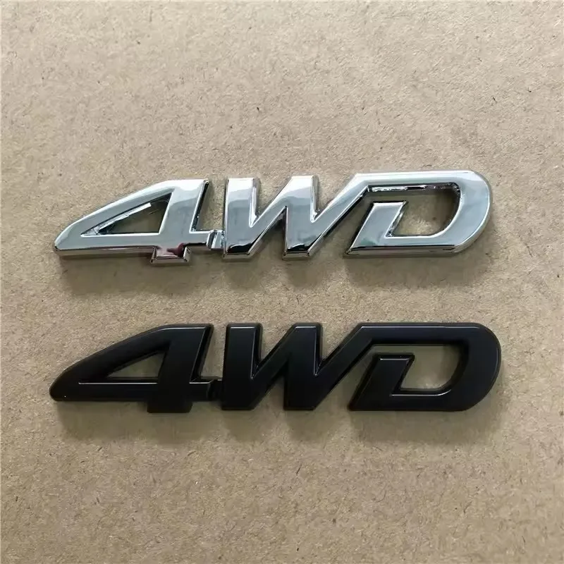 5X 4WD Metal Sticker 3D Chrome Emblem Badge Decal Car Styling for CRV Accord Civic Grand Vitara Swift SX4 Sticker