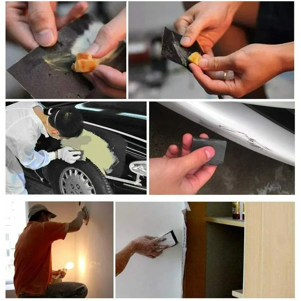 5pcs/set Water Sandpaper Papers Remove Scratches Tools 2000 2500 3000 5000 7000 Silicon Carbide Mixed Wet And Dry Sandpaper Kit