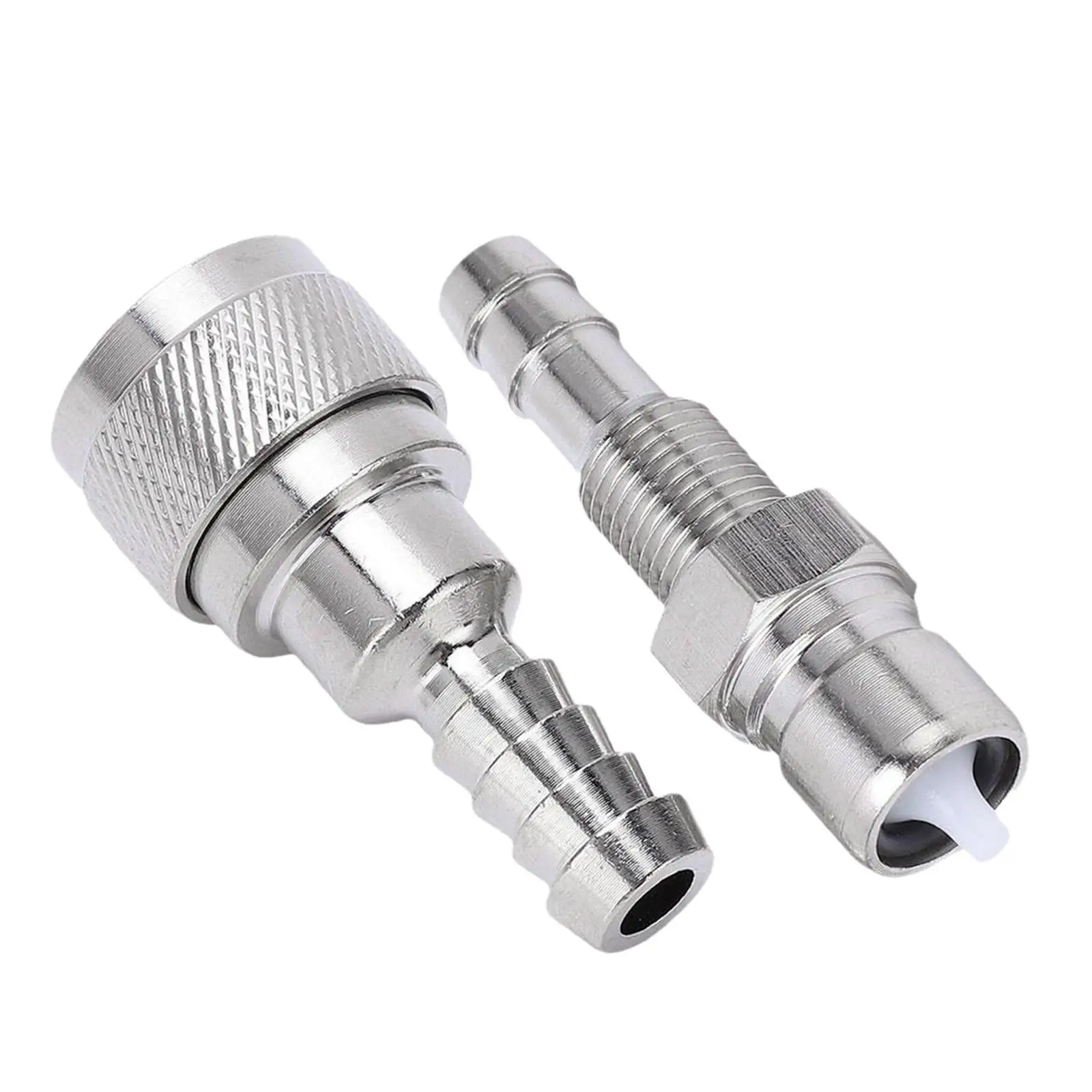 

Fuel Line Connector Black Metal Alloy 1 Set Lightweight Fuel Line Adapter