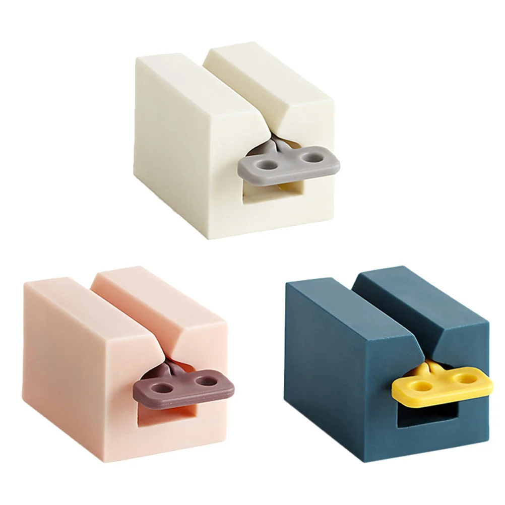 3 قطعة أنبوب عصارة البلاستيك دليل المتداول نوع ل معجون الأسنان منظف للوجه الحمام أنبوب الطارد الأبيض الوردي أزرق داكن عالية