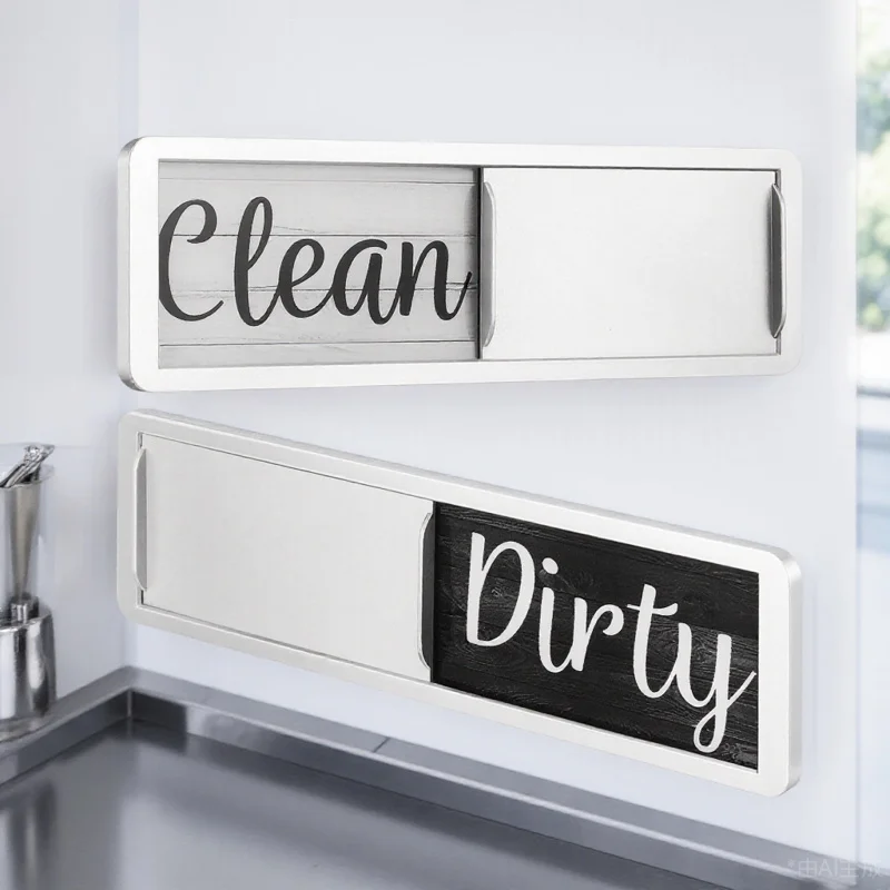 Dishwasher Magnet Clean Dirty Sign Magnetic Sticker Metal Surface Decor Appliance Sign Refrigerator Magnet
