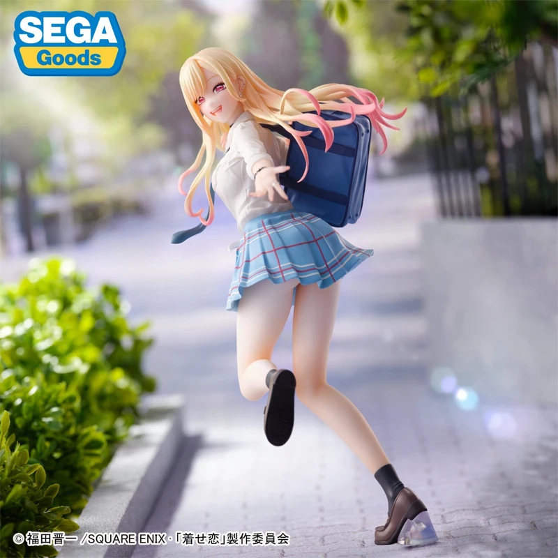 Sega My Dress-Up Darling Kitagawa Marin Figuras de ação Anime, brinquedos Marin originais para meninos e meninas, modelo colecionável, presente para crianças