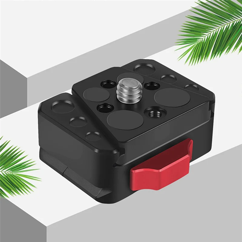 Anti-Shake Quick Release Base 1/4 Universal V-Type Quick Release Plate Sports Camera Quick Release Bracket