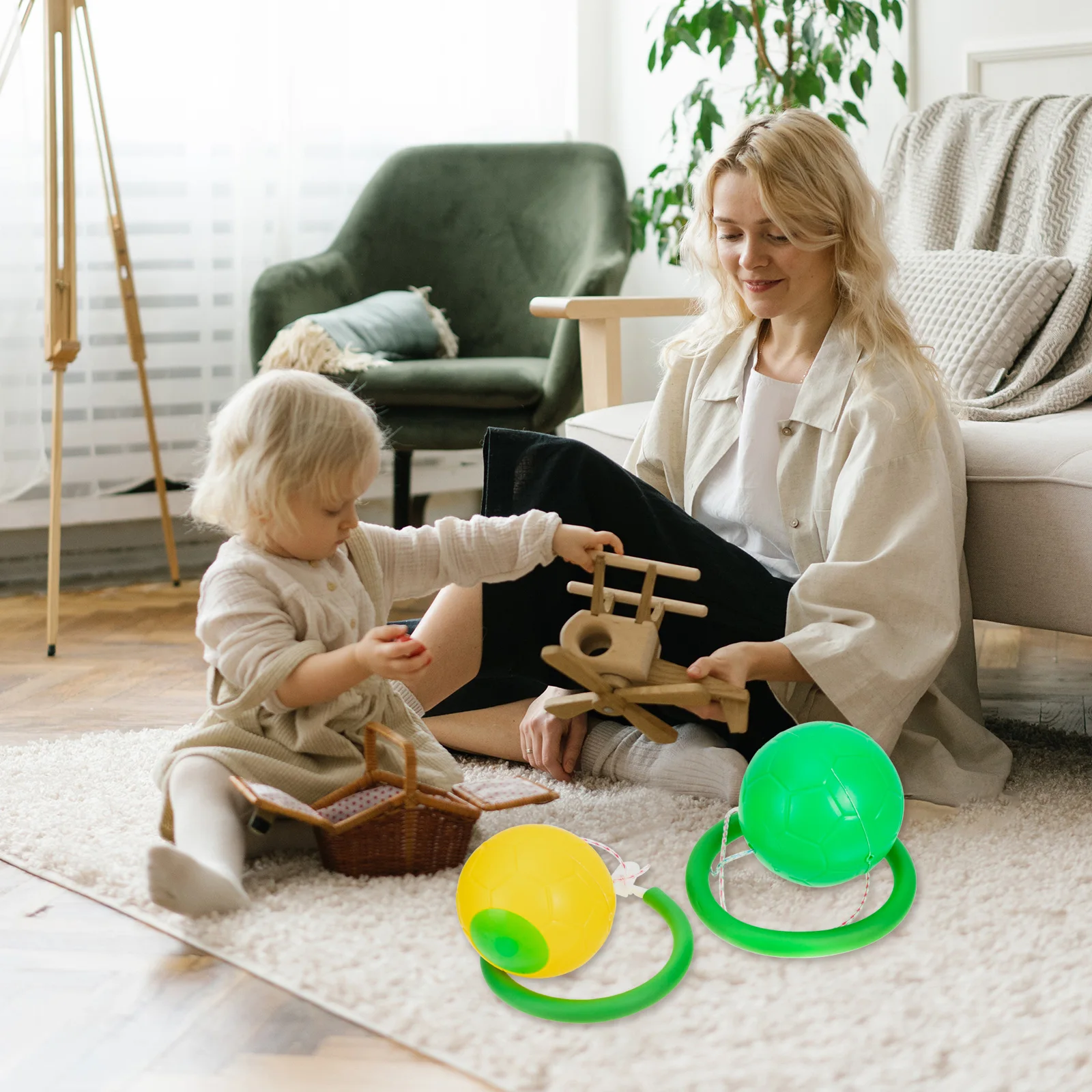 6 pezzi palla che rimbalza caviglia giocattolo per bambini giocattoli sportivi per saltare la corda per saltare palline per saltare