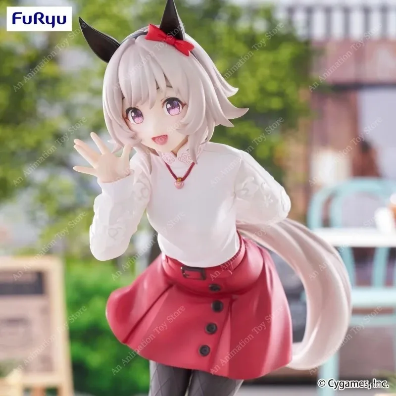 100% Original FuRyu Trio-Try-iT Uma Musume Pretty Derby Curren Chan Casual Ver PVC Anime Figure Collectible Desktop Decor Gift