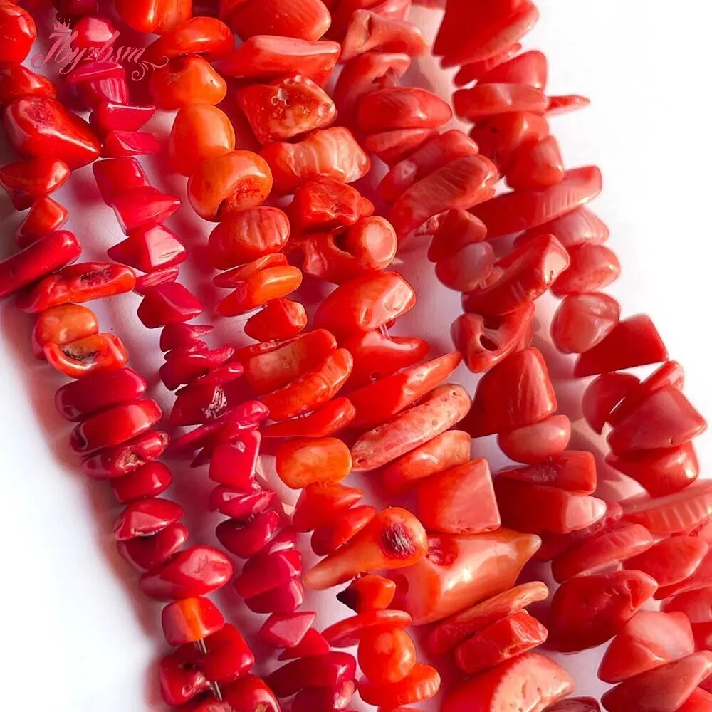 Natural Coral Chip Stone Beads DIY Loose bead Strand For Jewelry Making Necklace Bracelet Earring Wholesale Free shipping