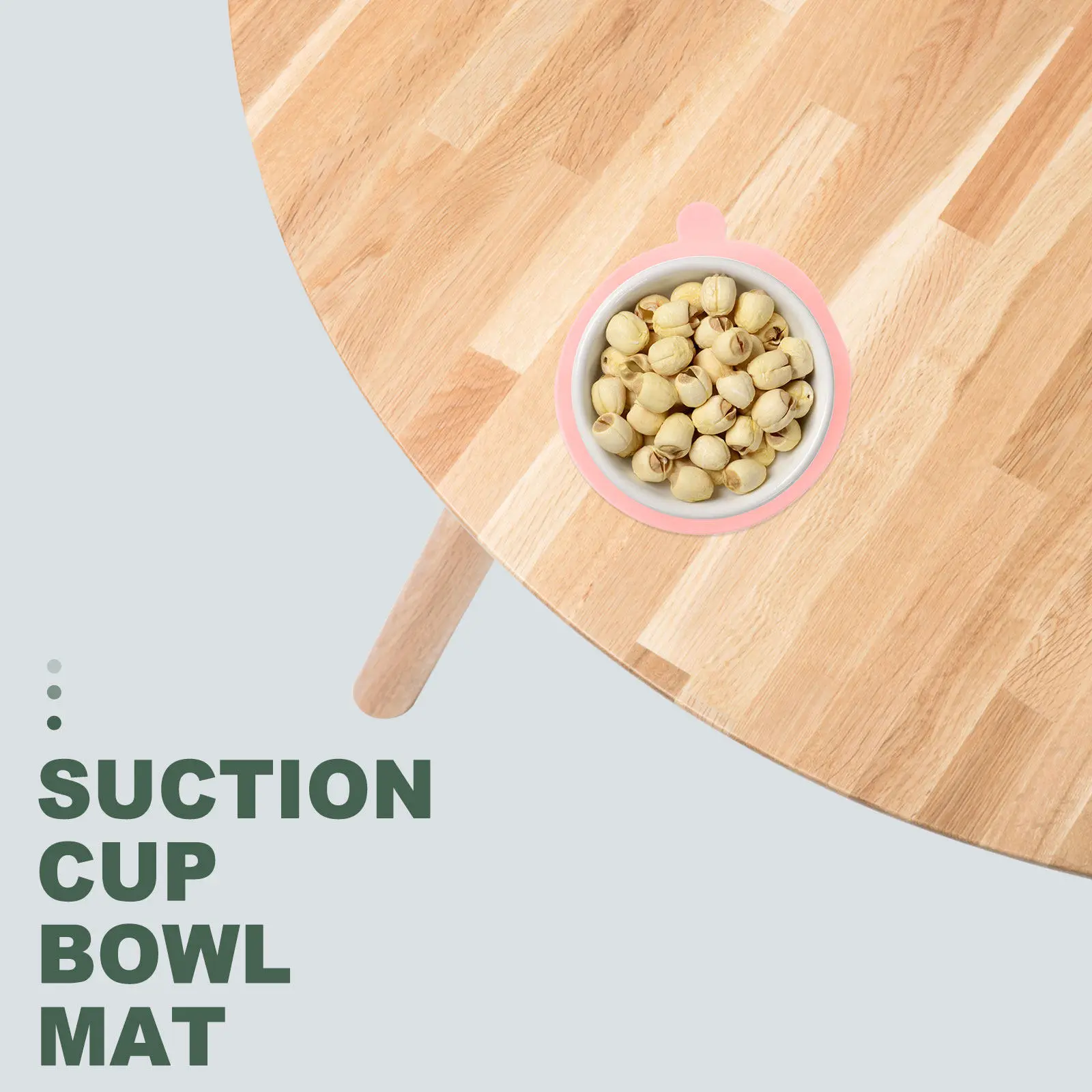 

1Pcs Baby Non-Slip Silicone Bowl Mat Eco-Friendly High Temperature Resistant Suction Cup Baby Feeding Bowl Sucker Mat for Kids