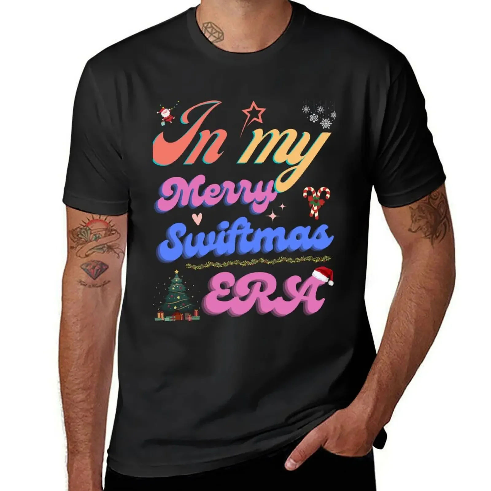 In My Merry Swiftmas Era T-Shirt cute clothes blanks mens cotton t shirts