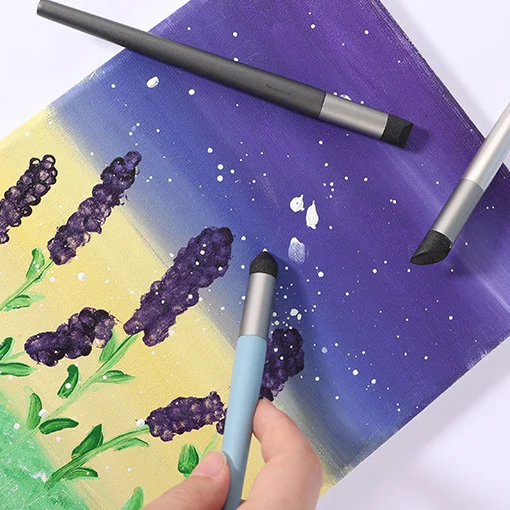 1/3Pc Artist Blending Pen Washable Sketch Rubbing Sponge Brush Reusable Drawing Art Blenders Correcting Lightening & Highlight