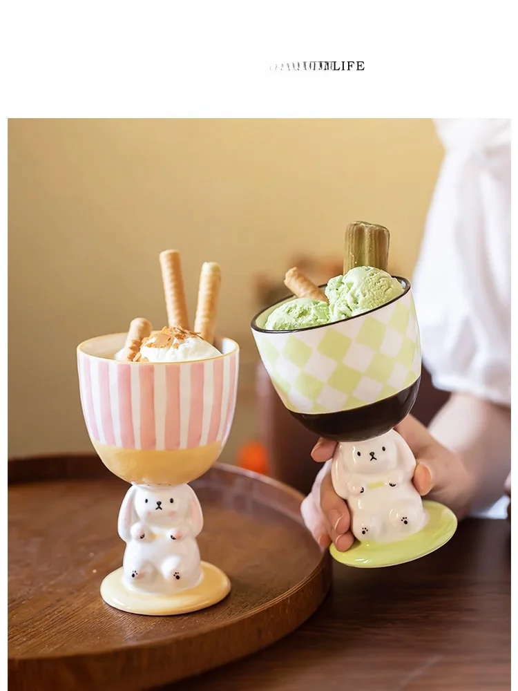 

Милая кружка-стакан для пива в скандинавском стиле с мультяшным кроликом, в подарочной упаковке, для домашнего использования, для взрослых напитков, TEELIFE