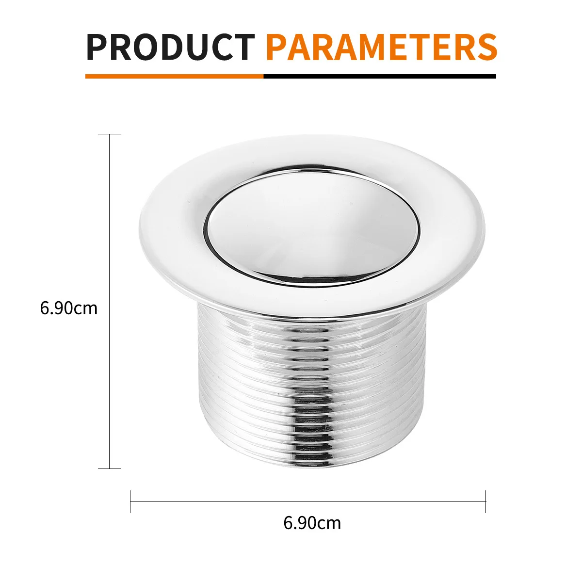 

1pc Copper Pop-Up Bathtub Drainer Durable Barrel Drain Fittings For Home Hotel Salon Use Easy Step-On Drainage Solution
