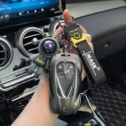 Metal Car Remote Key Cover Case Shell Holder Shell Chain For Changan New Eado Plus CS75PLUS UNI-K UNI-T UNIV CS35PLUS CS55PLUS