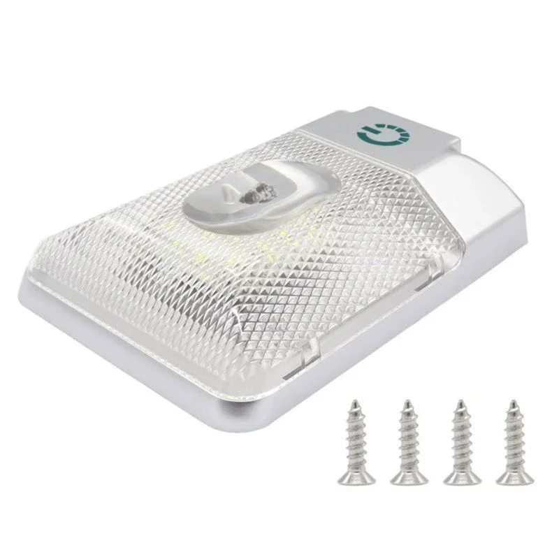 

12V LED Double Rectangular Ceiling Light with Touch Dimming Switch, suitable for marine ceiling lights, RVs, campervans, etc.