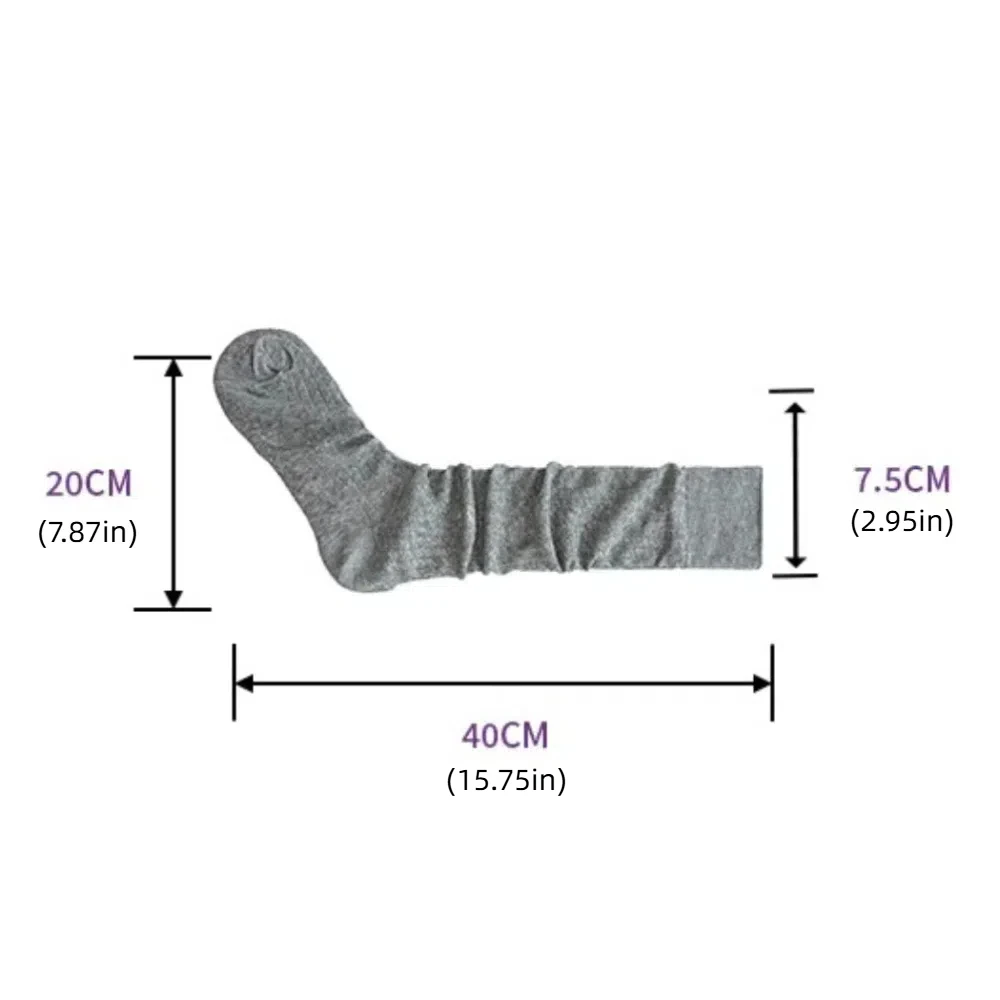 Sweet Lolita JK Calf Socks Cotton Thin Knee High Socks Breathable Solid Color Mid-tube Stocking Lady Girls