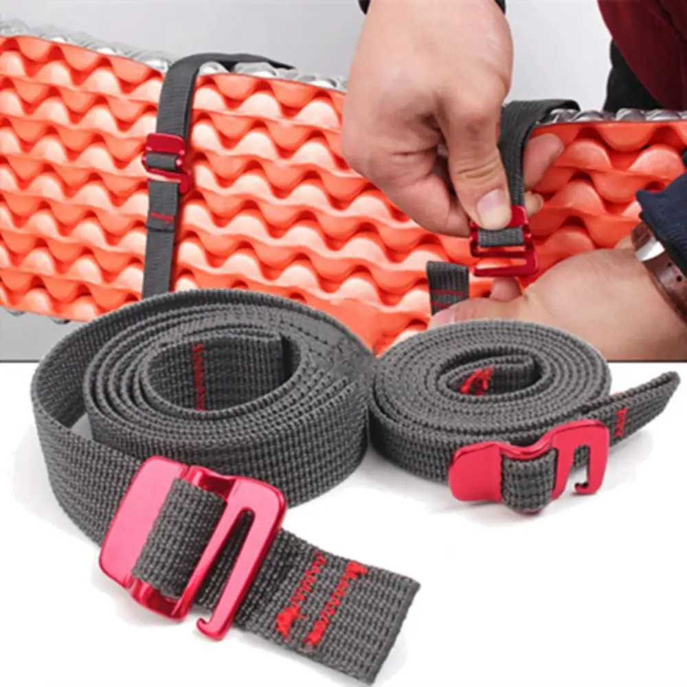 Quick Release Hook Nylon Tape Rope Tension Belts Lightweight Tie-Down Belt Strong Luggage Bag Cargo Straps Outdoor Travel