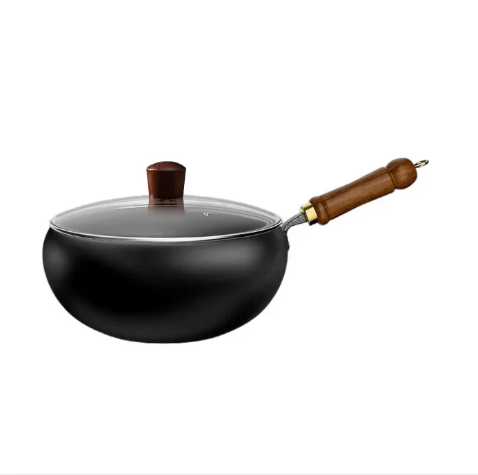 

Non-stick wok Household rust-proof uncoated pan