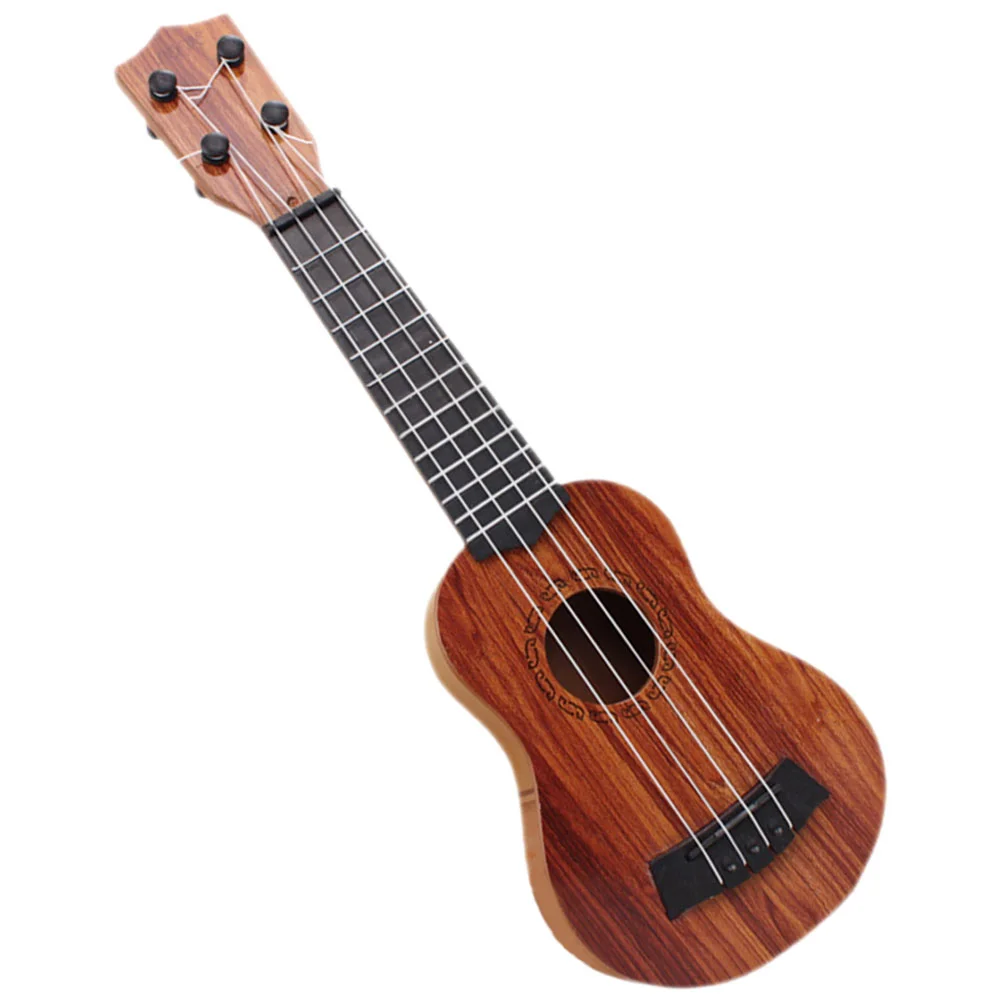 Ukulele drewniana gitara zabawka dla dzieci nauka muzyczna wczesna edukacja zabawki dla dziewczynek do modelu Mini Instrument edukacyjny zabawka