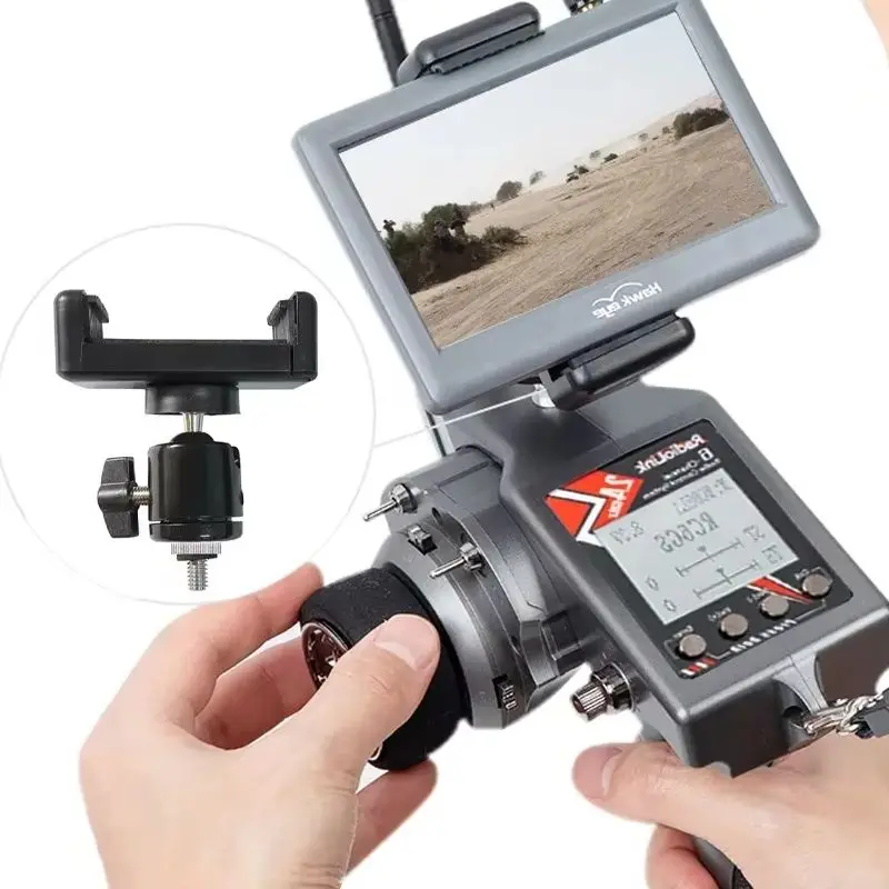 Radiolink FPV Display Monitor Screen Holder Mobile Cell Phone Bracket Mount Stand Folding for RC4GS V2 RC6GS V2 RC Controller
