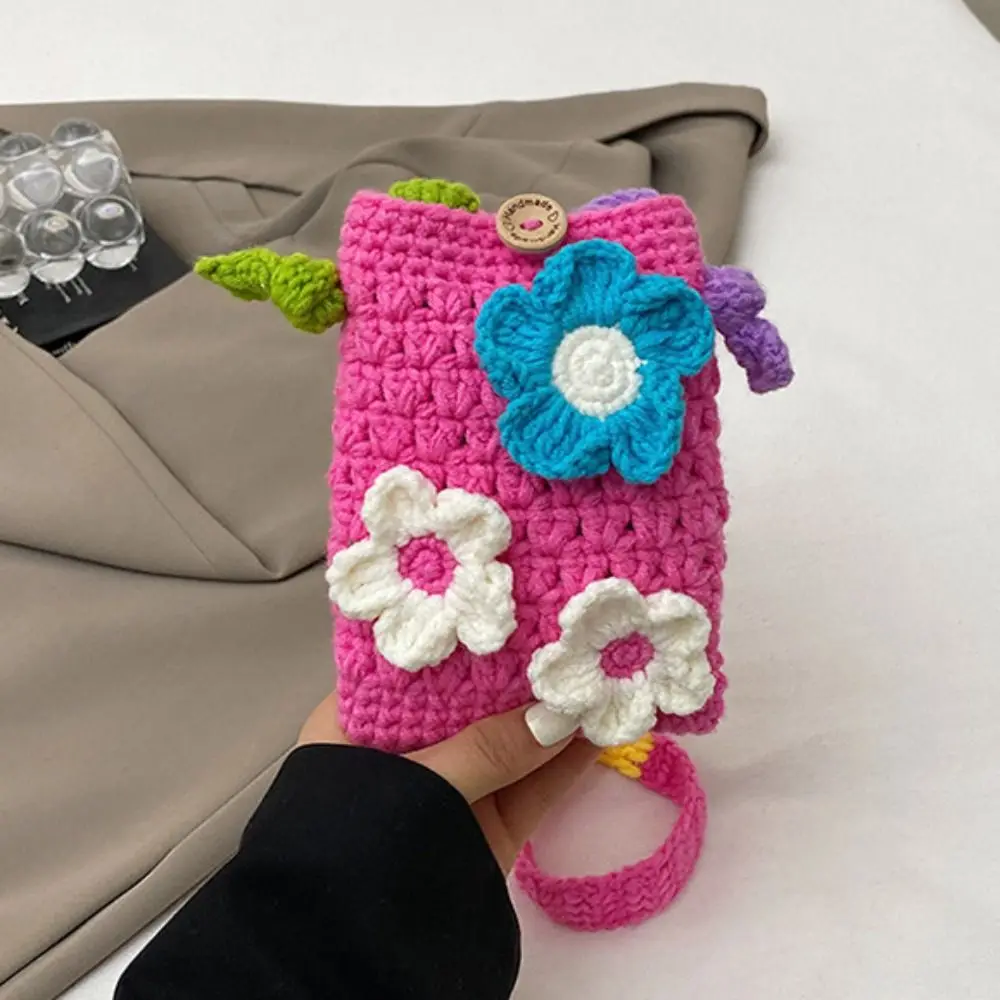 

Богемная хлопковая сумка для вязания крючком, хлопковая веревка, сумка через плечо с цветочным узором, большая вместительная сумка для хранения, вязаная сумка через плечо