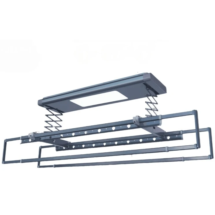 Smart Electric Clothes Drying Rack Remote Control Height Adjustable Auto-Extending Lighting Mode Drying Rack