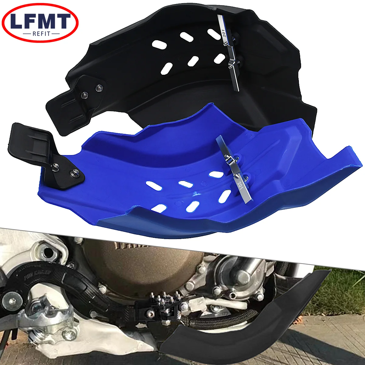 

For Yamaha YZ 250F 450F YZ250F YZ450F Dirt Pit Bike Motorcycle Engine Frame Protection Guard Cover 2014-2018 Universal Parts