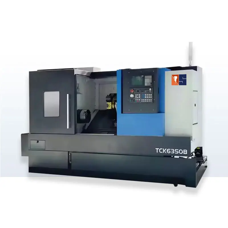 China Precision Tck6350b Slant Bed Cnc Lathe Hine With Linear Rail Guide