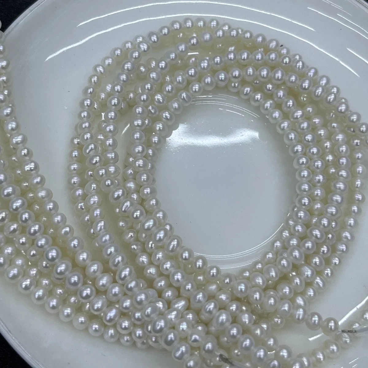 

Natural Freshwater Round Pearl 3-4mm AAAA Factory Isolate Bead Jewelry Make DIY Necklace Bracelet Accessories Women Wedding