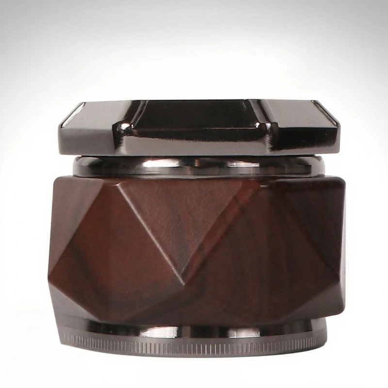 70Mm zinc alloy four-layer three-grid diamond smoke grinder, manual grinder