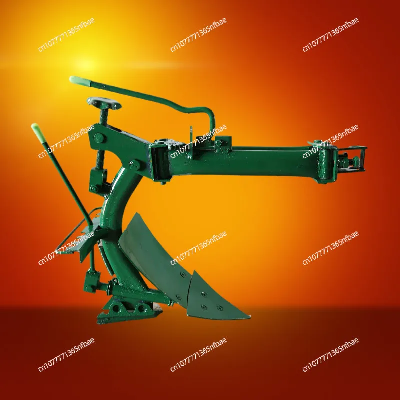 Mini Tiller Attachments Set: Reversible Plow, Ditcher, Double-sided Plow & Small Plowshare, Soil Loosening Tool Kit