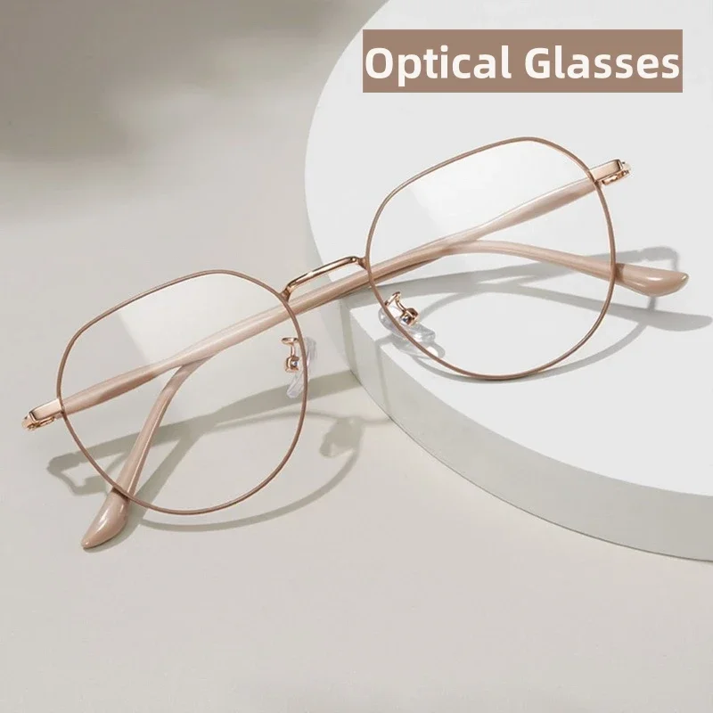 

Women's Optical Spectacle Eyeglasses Anti Blue Light Computer Glasses Unisex Fashion Round Frame High Definition Plain Eyewear