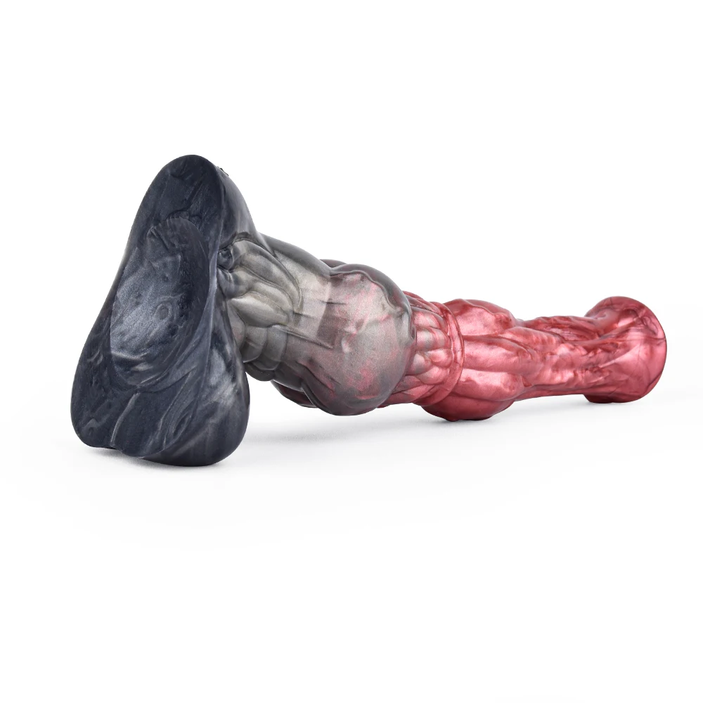 FAAK Fantasy Horse Dildo With Testis Silicone Multi Color Animal Penis Sex Toys For Women Men Anal Plug Female Masturbator