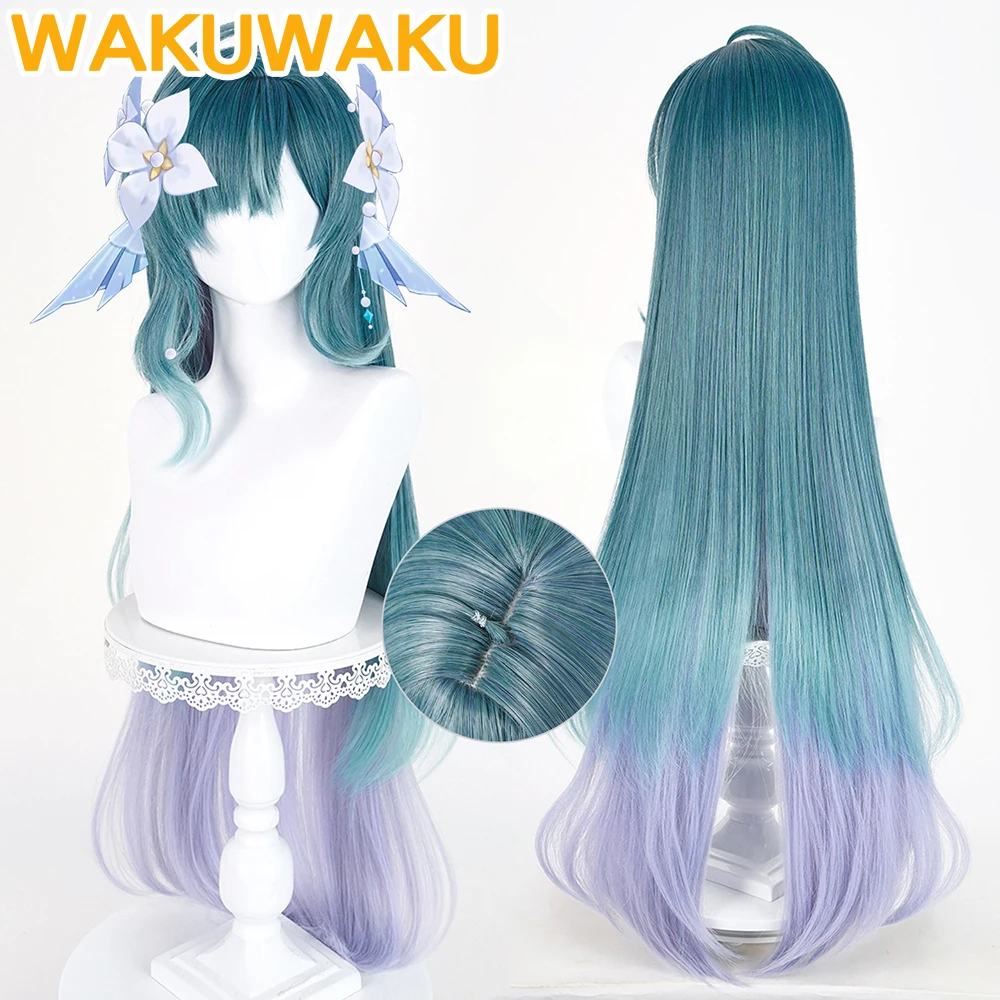 Image of Vodyanitsa Cosplay-Perücke Spiel Genshin Impact WakuWaku Damen Halloween Korolevskiy Troupe Prima Sopran