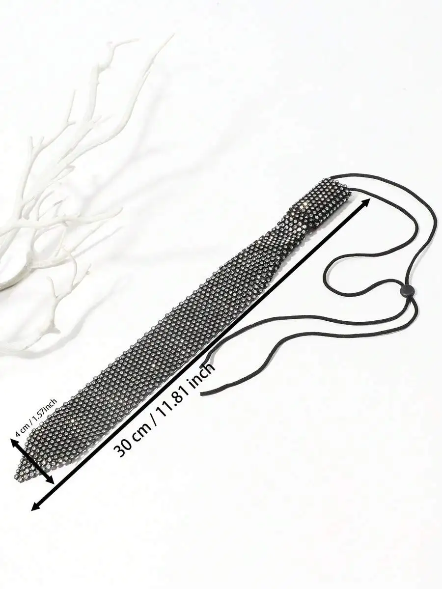 

Womens Shiny Rhinestone Choker Necklace For Parties Dates Banquets Festivals