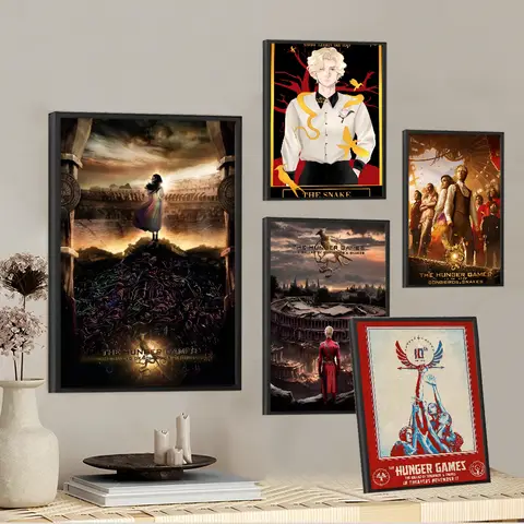 Hunger Games Ballad Songbirds Snake Self-adhesive Art Poster Retro Kraft Paper Sticker DIY Room Bar Cafe Stickers Wall Painting