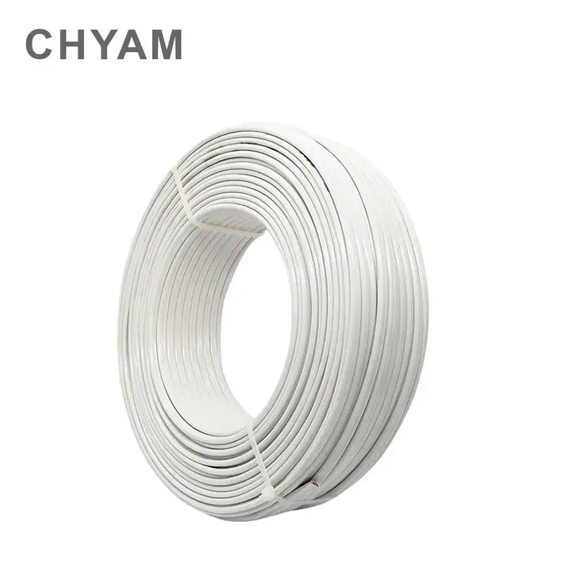 One Meter BVVB / RVV White Wire Hard Soft Cover 2/3/4 Pins Core 1/1.5/2.5/4/6 Square Pure Copper Household Cable Power Line view 2