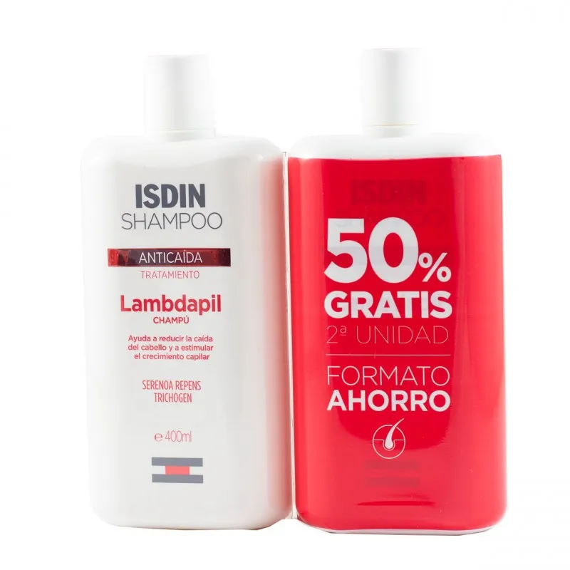 Isdin lambdapil Duplo champu Anticaida 2x400ml