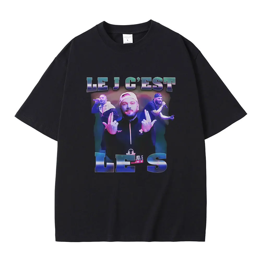 

French Rapper JUL Graphic T-shirt Men Women Hip Hop Fashion T-shirts Male Casual Oversized Short Sleeve T Shirts Tops Streetwear