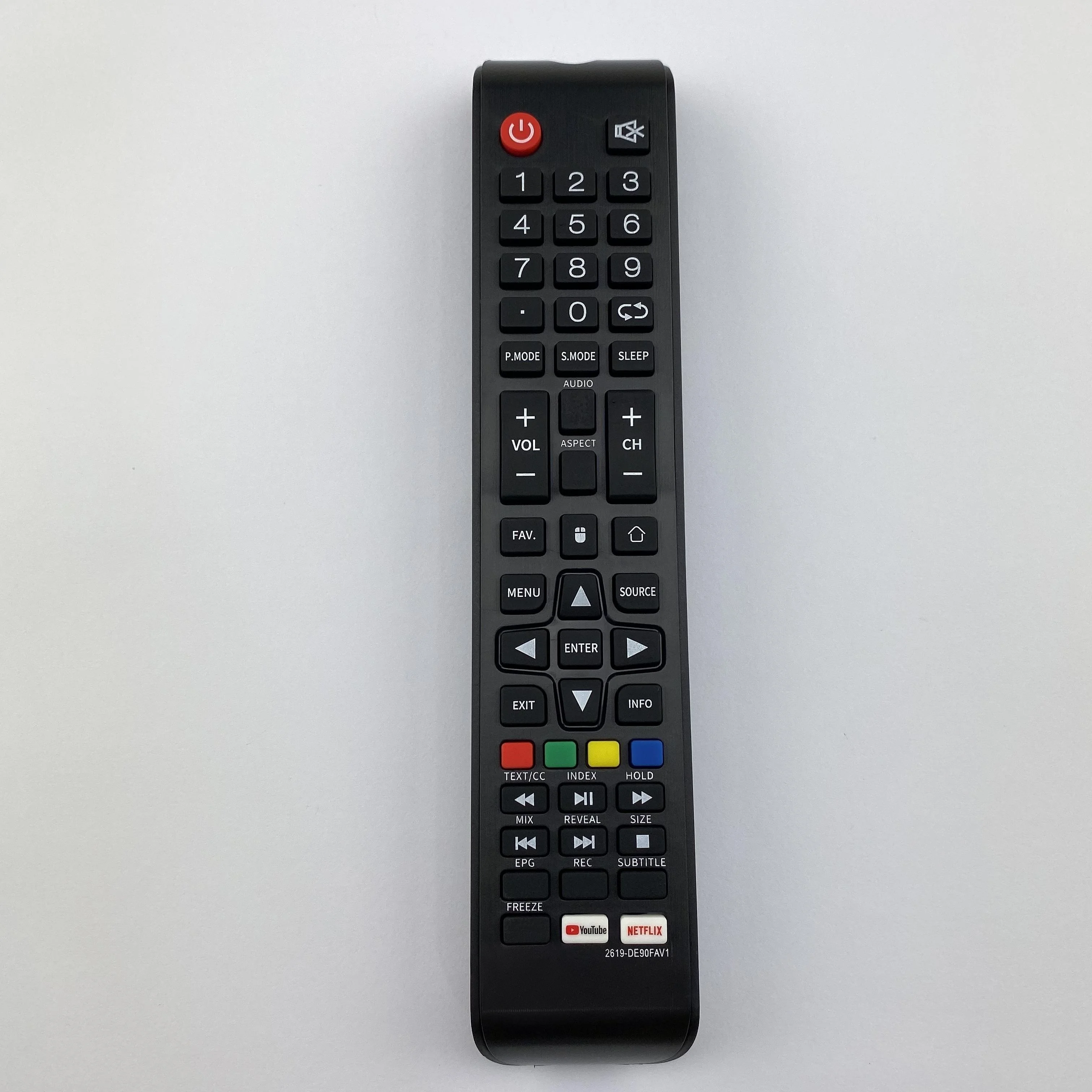 Nuevo Control Remoto Universal 2619-DE90FAV1 DE80LEFF DE90NKAI DE81WLDR DE90TSH1 para Televisores FAVORIT LEFF NIKAI WILDRED con Tecla de Mouse