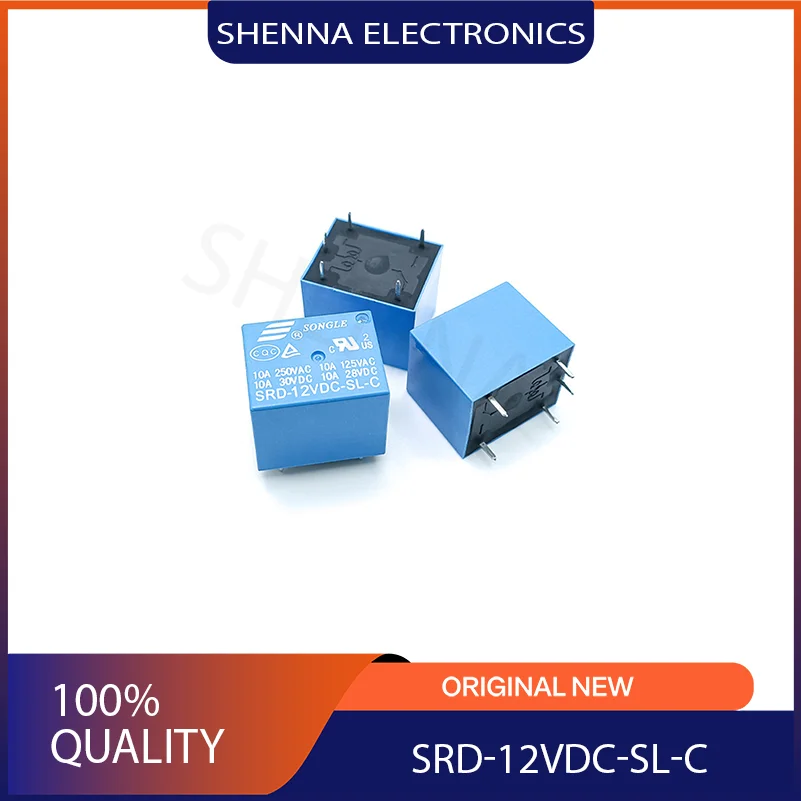 10PCS/Lot T73 Relay SRD-12VD-SL-C SRD-05VD-SL-C 24 VDC 5 pin 10A