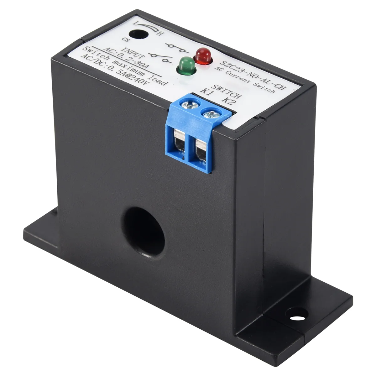 Current Mutual Inductance Switch SZC23-NO-AL-CH Normally Open Current Detection Switch for AC Current Isolation Monitoring