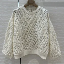 Elegance V-neck Pullover Women Restore Ancient Ways Women's Winter Pullover Luxury Summer Knitwear 2025 Plus Size Tops Y2k Top