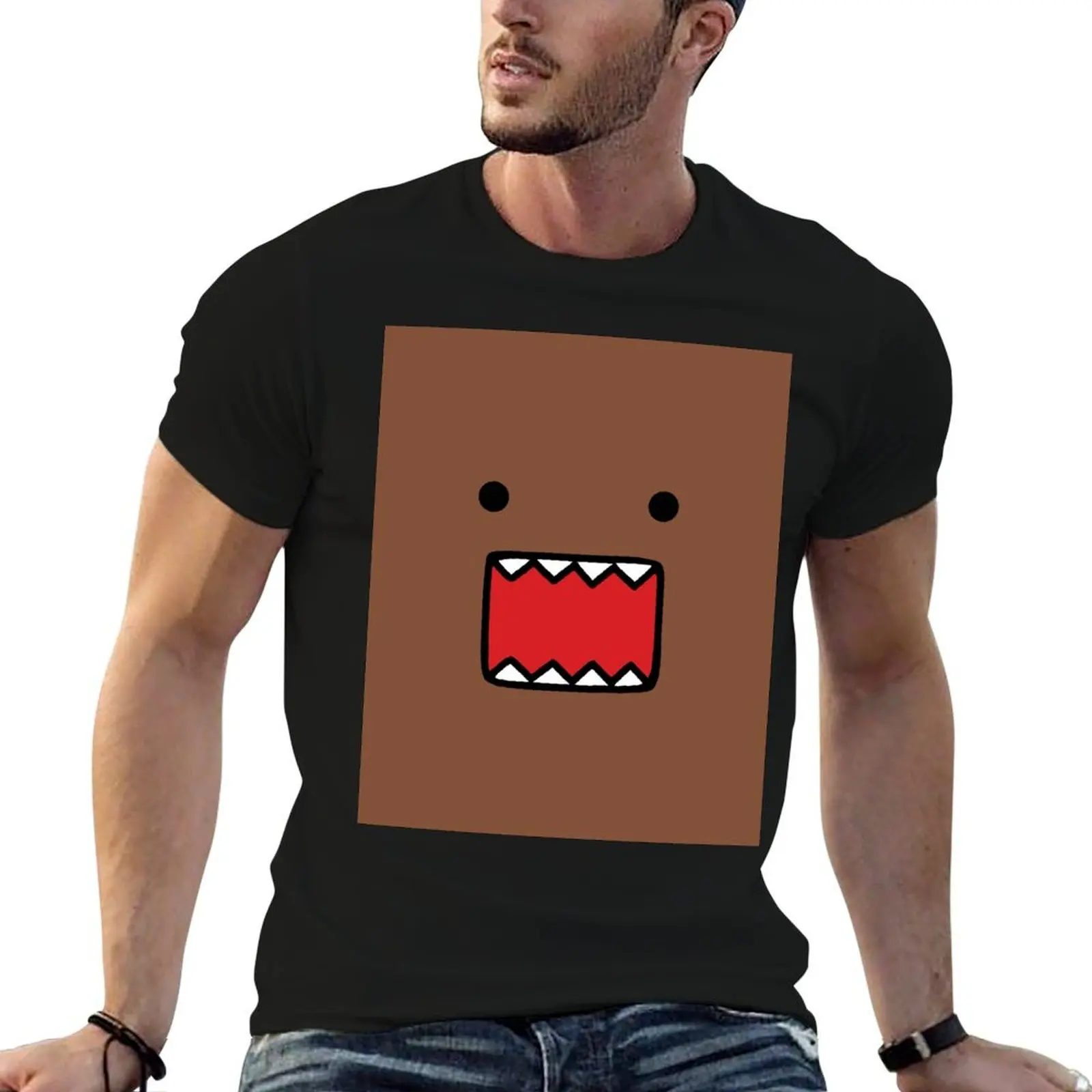

Domo-Kun T-Shirt man t shirts for men casual black cotton t-shirt plain for man package funny t shirts man T-Shirt