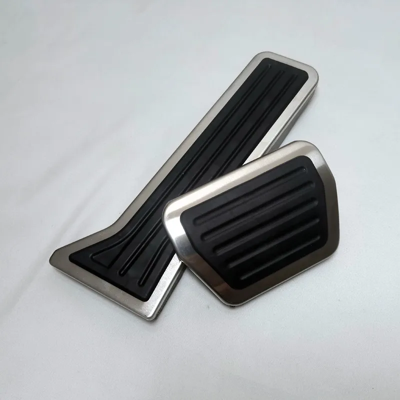 2pcs Stainless Steel Rubber Non Slip Foot Rest Fuel Gas Accelerator Brake Pedal Pad Cover Plate for Chery Omoda 5 E5 2024 2023