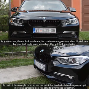 Black Black Grill từ BMW 3 Series 3 Series, thay thế xe hơi, lưới chạy, F30, F31, F35, 316i, 318i, 320i, 328i, 330i, 2011-2019 8 Bán hàng chính BMW 320I 2010 - 4