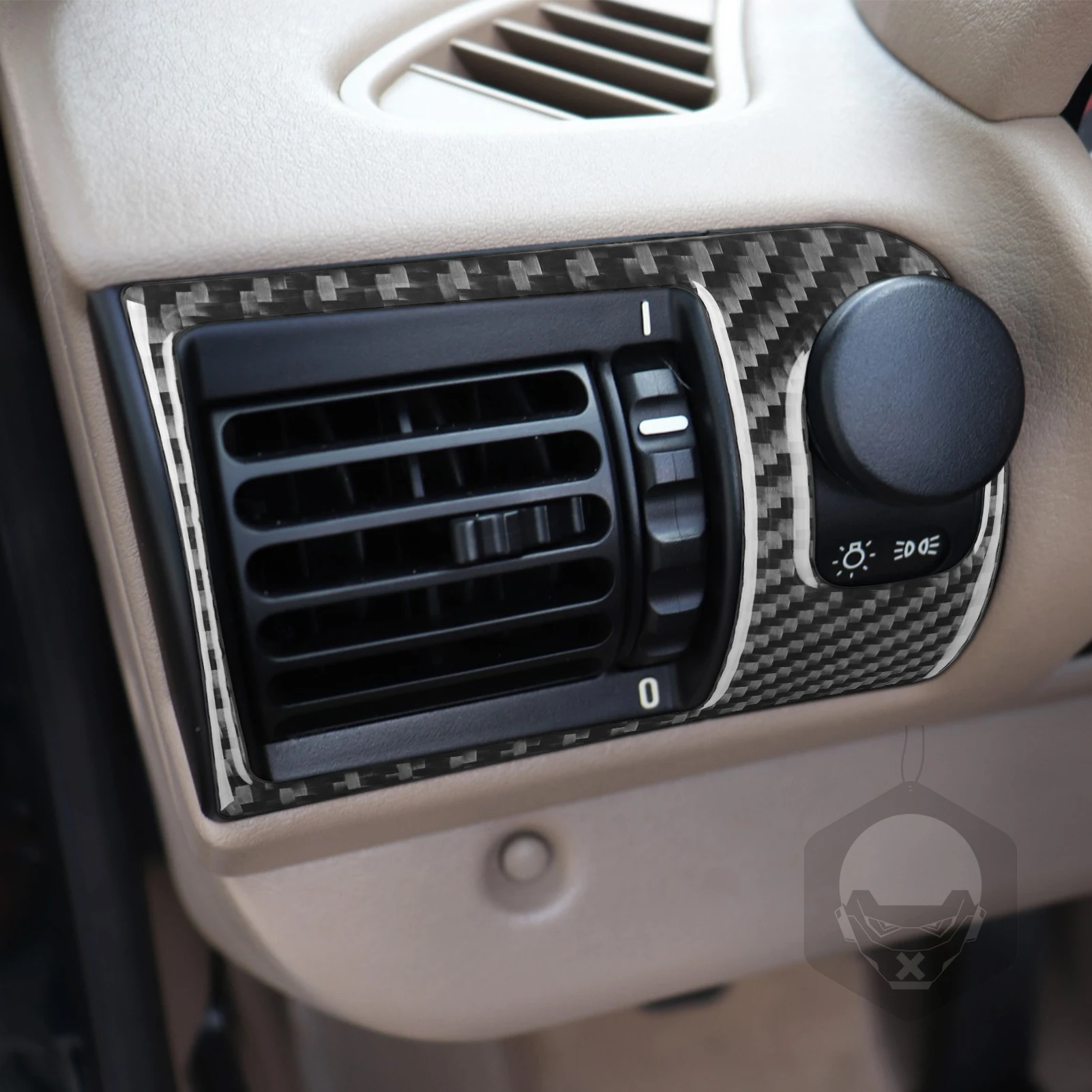 ألياف الكربون الحقيقية اكسسوارات السيارات سائق لوحة القيادة تنفيس الهواء غطاء لوحة ملصق لينة لسيارات BMW Z3 E36 1998 1999 2000 2001 2002